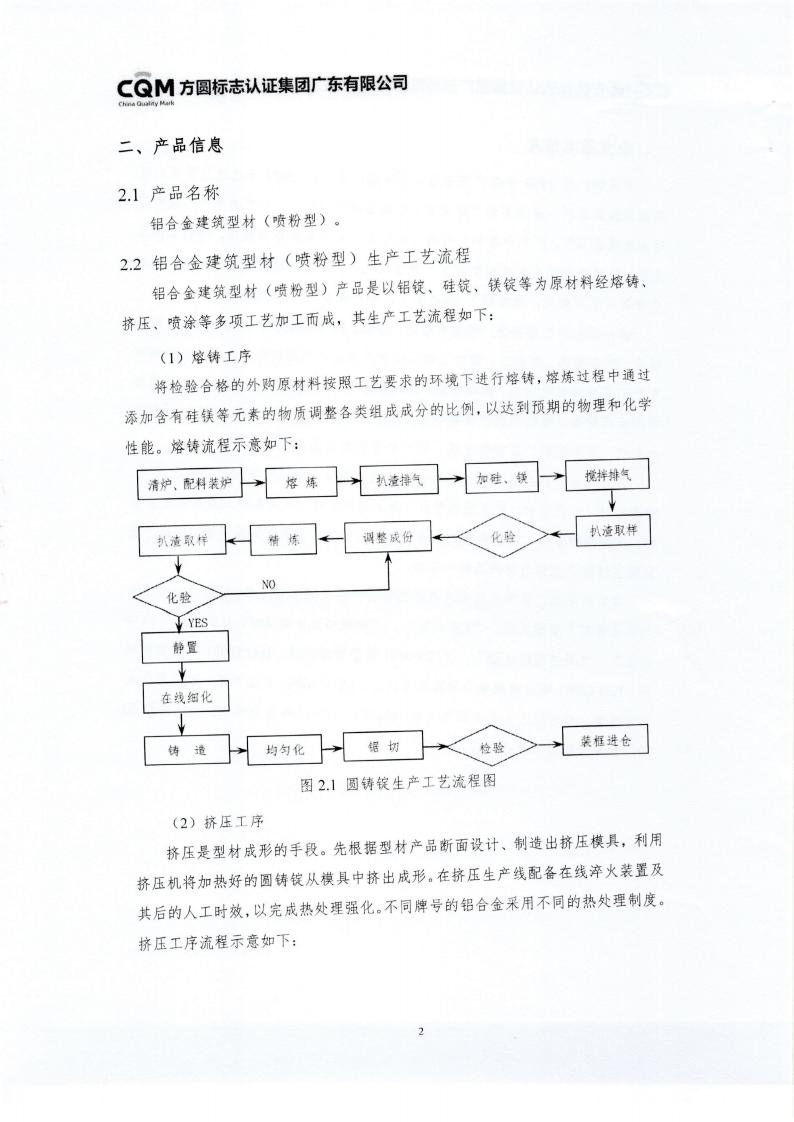 10铝合金建筑型材（喷粉型）产品III型环境声明(图6)